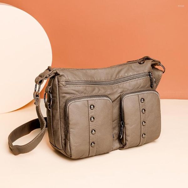 shoulder bags genuine leather riveted design crossbody for women handbags multi-pocket female messenger bag tote purse
shoulder bags genuine leather riveted design crossbody for women handbags multi-pocket female messenger bag tote purse