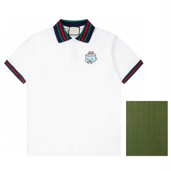 2023 men's polo shirt pullover short sleeved shirt fashion kawaii embroidery 230g heavy double yarn cotton women's business, White;black
2023 men's polo shirt pullover short sleeved shirt fashion kawaii embroidery 230g heavy double yarn cotton women's business, White;black