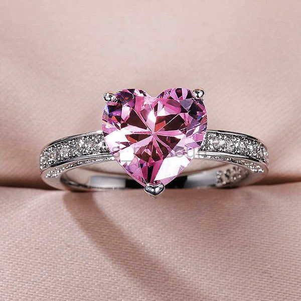 band rings huitan luxury solitaire women heart engagement rings aaa pink cubic zirconia proposal rings for girlfriend anniversary gift j2305, Silver
band rings huitan luxury solitaire women heart engagement rings aaa pink cubic zirconia proposal rings for girlfriend anniversary gift j2305, Silver