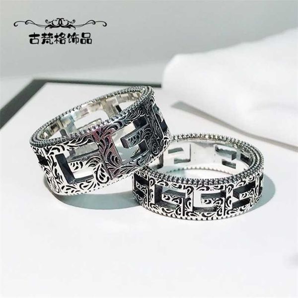 2023 new designer jewelry bracelet necklace ring square hollow out ring 925 trend carved pattern for men women lovers, Silver
2023 new designer jewelry bracelet necklace ring square hollow out ring 925 trend carved pattern for men women lovers, Silver