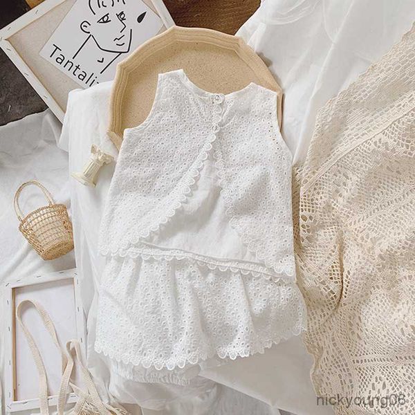 clothing sets summer girls hollow suit baby casual sleeveless t-shirt andshorts kids children's clothes outfits, White
clothing sets summer girls hollow suit baby casual sleeveless t-shirt andshorts kids children's clothes outfits, White