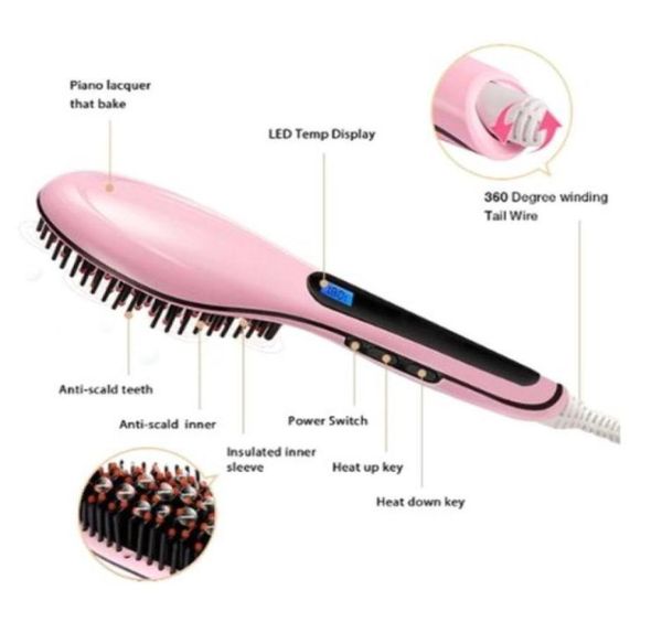 2016 original beautiful star nasv hair straightener straight hair styling tool straightening comb digital temperature controll69511768884, Black
2016 original beautiful star nasv hair straightener straight hair styling tool straightening comb digital temperature controll69511768884, Black