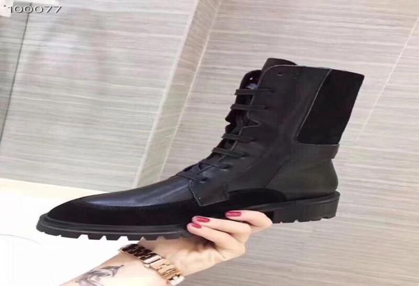 2019120603 black genuine leather suede calf skin n matched boots lace up military combat flat2036092
2019120603 black genuine leather suede calf skin n matched boots lace up military combat flat2036092