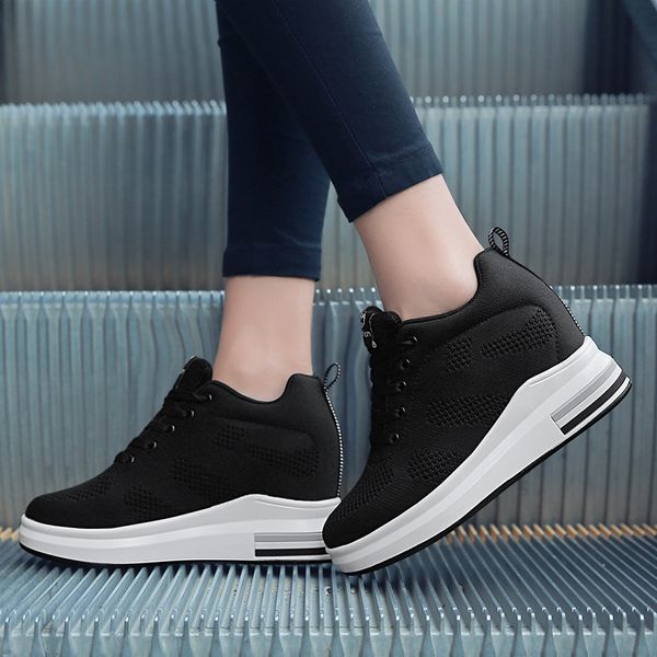 inner heightening fathers shoes new womens shoes spring autumn style breathable fashion casual sportswhite shoes female, Black
inner heightening fathers shoes new womens shoes spring autumn style breathable fashion casual sportswhite shoes female, Black