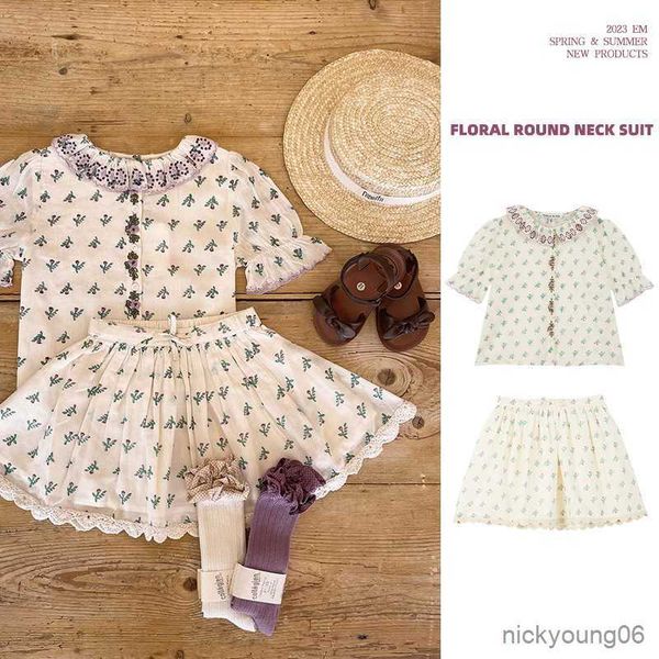 clothing sets girls' set 23 summer new girl heavy industry flower shirt trim skirt two-piece, White
clothing sets girls' set 23 summer new girl heavy industry flower shirt trim skirt two-piece, White