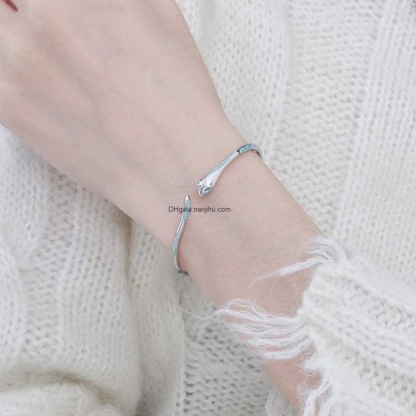 designer luxury belgary brand bracelet sea ice blue snake shaped with niche design ins high-end personalized fashionable cool and luxurious, Black
designer luxury belgary brand bracelet sea ice blue snake shaped with niche design ins high-end personalized fashionable cool and luxurious, Black