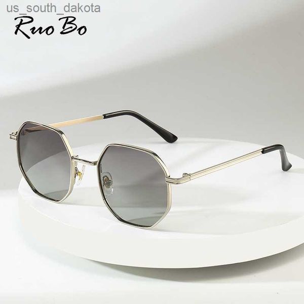 ruobo hexagon polarized sunglasses for men women brand design driving mirror surface lens sun glasses goggle uv400 gafas de sol l230523, White;black 
ruobo hexagon polarized sunglasses for men women brand design driving mirror surface lens sun glasses goggle uv400 gafas de sol l230523, White;black