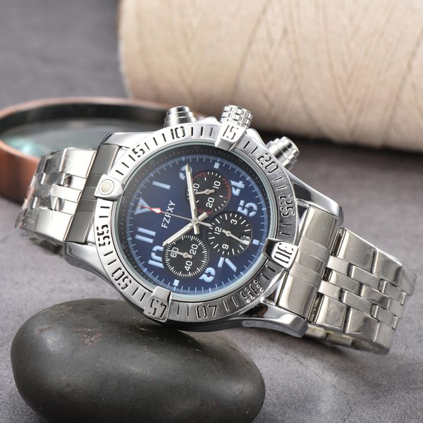 be122 quartz battery men's watch stainless steel six hands belt chronograph 1884 multifunction limited edition wristwatch luxury brand, Slivery;brown
be122 quartz battery men's watch stainless steel six hands belt chronograph 1884 multifunction limited edition wristwatch luxury brand, Slivery;brown