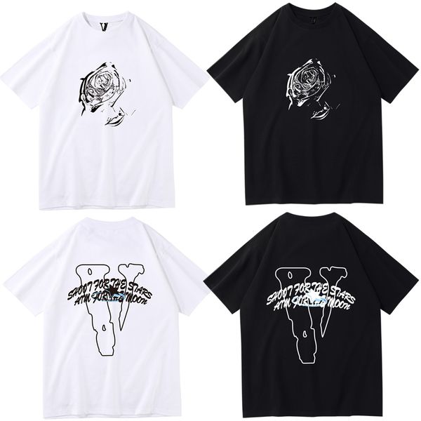 fashion brand vlone men's t-shirt english printed short sleeved t-shirt for couples to wear casual hip-hop loose half sleeves, White;black
fashion brand vlone men's t-shirt english printed short sleeved t-shirt for couples to wear casual hip-hop loose half sleeves, White;black