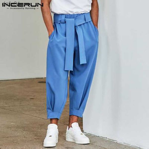 men's pants men pants solid color joggers 2023 baggy pockets fashion casual trousers men streetwear leisure pantalon with belt incerun, Black
men's pants men pants solid color joggers 2023 baggy pockets fashion casual trousers men streetwear leisure pantalon with belt incerun, Black