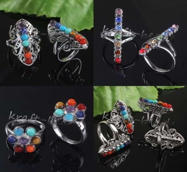 whole 10pcs charm silver plated 7 stone beads chakra healing different styles stone adjustable finger ring jewelry3832085, Golden;silver
whole 10pcs charm silver plated 7 stone beads chakra healing different styles stone adjustable finger ring jewelry3832085, Golden;silver