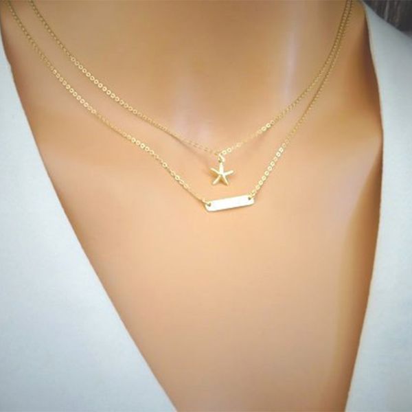 simple pentagram personality alloy plating pendant necklace designer for women trend jewelry wholesale pendant necklaces for women valentine, Silver
simple pentagram personality alloy plating pendant necklace designer for women trend jewelry wholesale pendant necklaces for women valentine, Silver