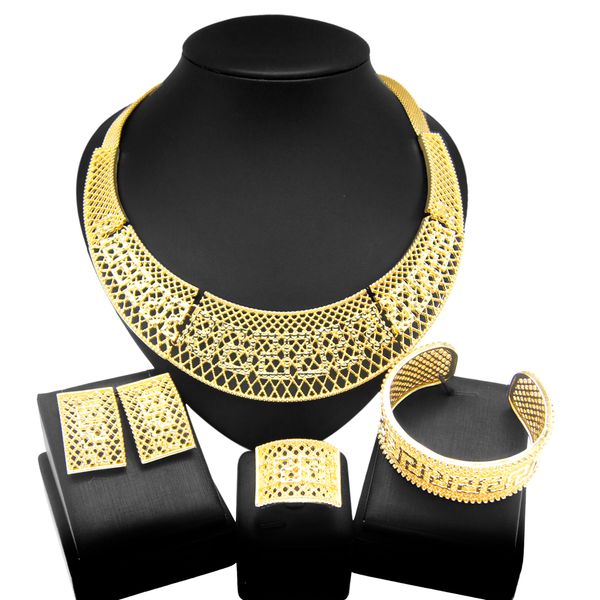 brazilian gold jewelry set everyday affordable women's versatile design necklace jewelry set, Black
brazilian gold jewelry set everyday affordable women's versatile design necklace jewelry set, Black
