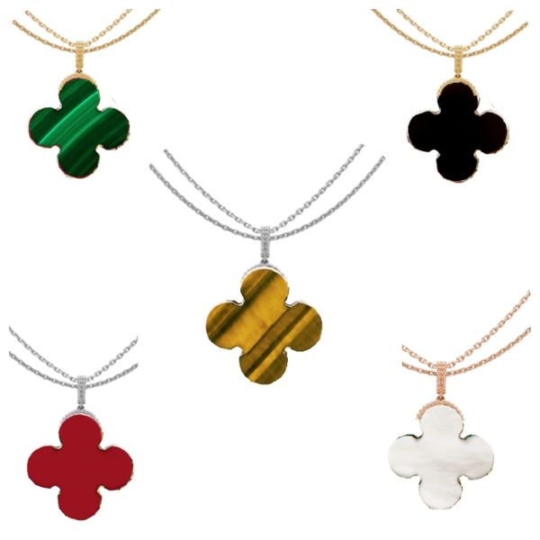 clover necklace large size 4 leaf necklaces 90cm chain classic designer jewelry luxury pendan for women valentine's day gift engagement, Silver
clover necklace large size 4 leaf necklaces 90cm chain classic designer jewelry luxury pendan for women valentine's day gift engagement, Silver