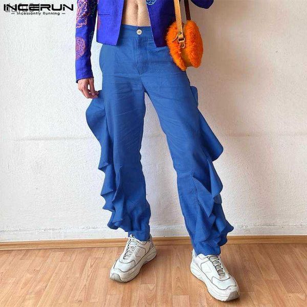 men's pants 2023 men pants solid color button ruffle loose irregular trousers men pockets joggers streetwear fashion pantalon s-5xl inc, Black
men's pants 2023 men pants solid color button ruffle loose irregular trousers men pockets joggers streetwear fashion pantalon s-5xl inc, Black