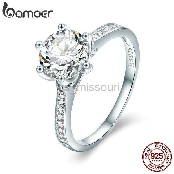band rings bamoer 3ct 925 sterling silver engagement ring round cut cubic zirconia love forever band for women wedding scr342 j230531
band rings bamoer 3ct 925 sterling silver engagement ring round cut cubic zirconia love forever band for women wedding scr342 j230531