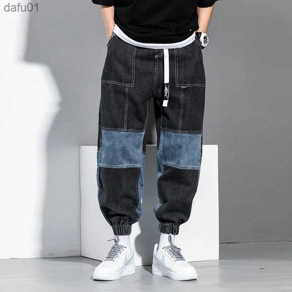 men's pants korean fashion baggy men jeans splice tie feet cargo jeans hombre loose casual pants streetwear harajuku pantalones sweatpa, Black
men's pants korean fashion baggy men jeans splice tie feet cargo jeans hombre loose casual pants streetwear harajuku pantalones sweatpa, Black