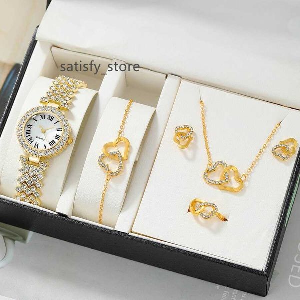 women's personalized fashion roman numerals diamond inlaid watch+love set (5pcs/set), Slivery;golden
women's personalized fashion roman numerals diamond inlaid watch+love set (5pcs/set), Slivery;golden