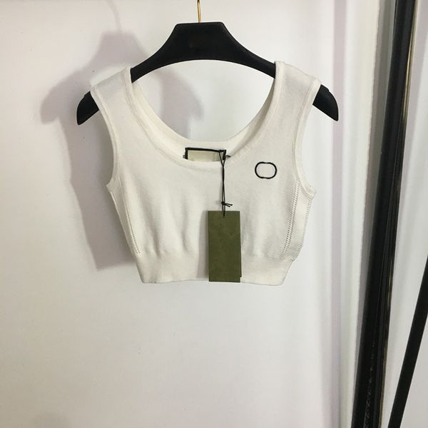 simple letters embroidery vest shirts knit sweaters womens designer sling tee high elasticity girls brand clothing, White
simple letters embroidery vest shirts knit sweaters womens designer sling tee high elasticity girls brand clothing, White