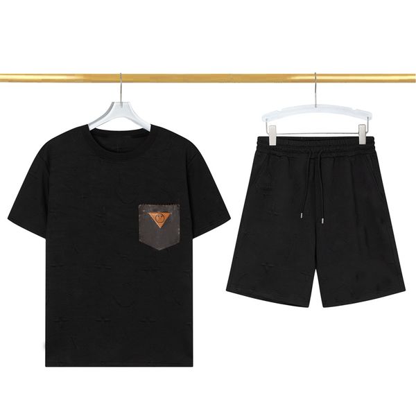 new men's tracksuits t shirt sets designers quality men jogging suits high end materials two piece sets sports outfits letter short sle, Gray
new men's tracksuits t shirt sets designers quality men jogging suits high end materials two piece sets sports outfits letter short sle, Gray