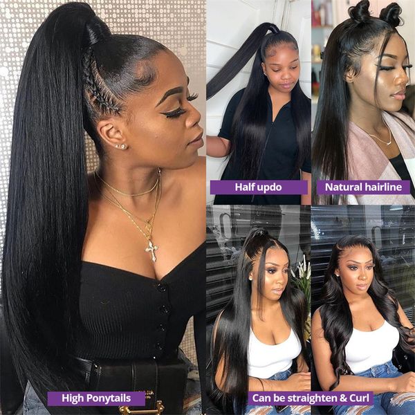 30 40 inch 13x4 hd 360 full lace frontal wig glueless pre plucked to go wear brazilian bone straight lace front wigs human hair, Black;brown
30 40 inch 13x4 hd 360 full lace frontal wig glueless pre plucked to go wear brazilian bone straight lace front wigs human hair, Black;brown