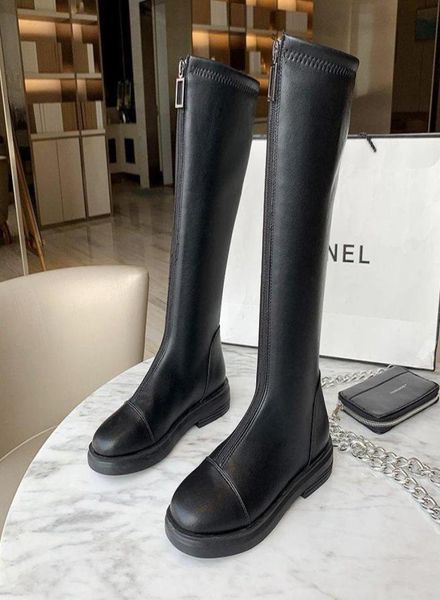 boots fashion black women kneehigh flat leather winter shoes for 2021 botas altas mujer motorcycle female rain boot3145682
boots fashion black women kneehigh flat leather winter shoes for 2021 botas altas mujer motorcycle female rain boot3145682