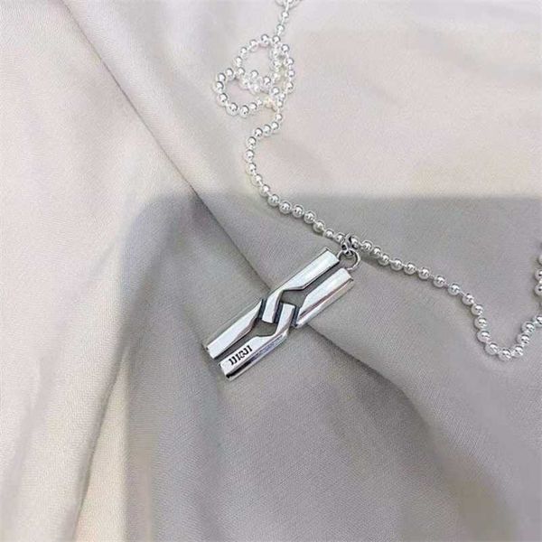 designer jewelry bracelet necklace ring zhigujia 925 love fearless h-shaped rectangular pendant lovers sweater chain high quality, Silver
designer jewelry bracelet necklace ring zhigujia 925 love fearless h-shaped rectangular pendant lovers sweater chain high quality, Silver