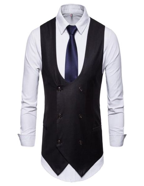 autumn men039s fashion slim suit vest men039s doublebreasted solid color vest wedding groom vest support custom7994055, Black
autumn men039s fashion slim suit vest men039s doublebreasted solid color vest wedding groom vest support custom7994055, Black