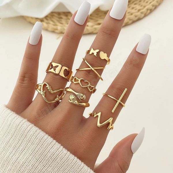gold color metal women's ring butterfly hollowed heart hand embrace creative finger ring fashion jewelry gifts, Silver
gold color metal women's ring butterfly hollowed heart hand embrace creative finger ring fashion jewelry gifts, Silver