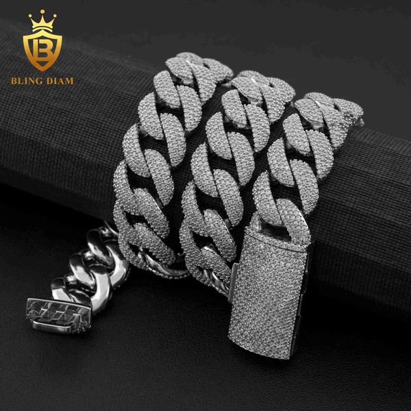 hip hop 18mm cuban link chain 4 rows 5a+ cz diamond necklace iced out jewelry for men, Silver
hip hop 18mm cuban link chain 4 rows 5a+ cz diamond necklace iced out jewelry for men, Silver