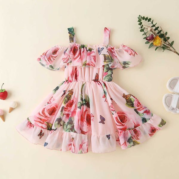 girl's dresses children girls princess summer dresses off shoulder floral print clothes ruffles off shoulders sleeveless sling dresses, Red;yellow
girl's dresses children girls princess summer dresses off shoulder floral print clothes ruffles off shoulders sleeveless sling dresses, Red;yellow