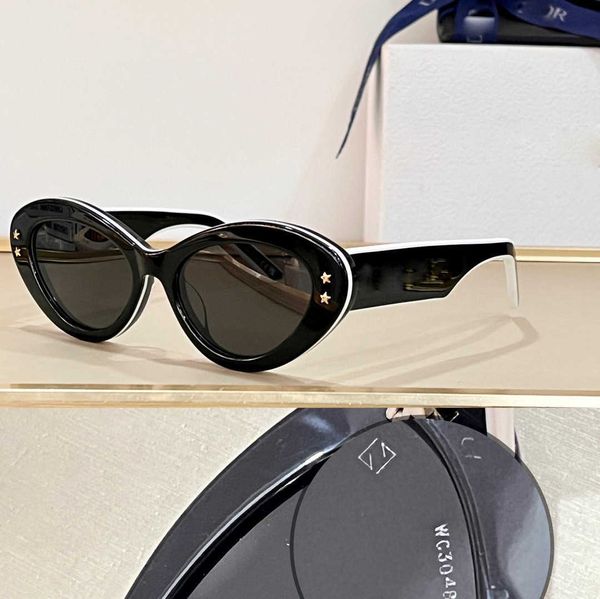 2023 new french cat's eye oval for women's advanced sense ins warm white arc de triomphe same sunglasses c, White;black
2023 new french cat's eye oval for women's advanced sense ins warm white arc de triomphe same sunglasses c, White;black