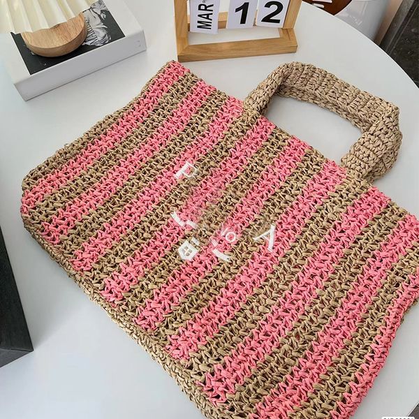 luxury large tote bag designer handbag lafite striped braid shopping bags sweet and fresh women lady travel holiday wallet shoulder bags tot
luxury large tote bag designer handbag lafite striped braid shopping bags sweet and fresh women lady travel holiday wallet shoulder bags tot
