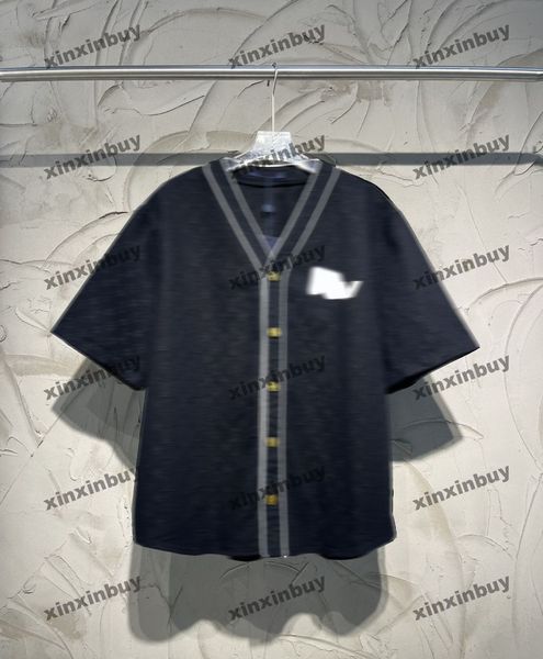 xinxinbuy men designer tee t shirt 23ss letter jacquard fabric baseball short sleeve cotton women white black xs-2xl, Black;brown
xinxinbuy men designer tee t shirt 23ss letter jacquard fabric baseball short sleeve cotton women white black xs-2xl, Black;brown