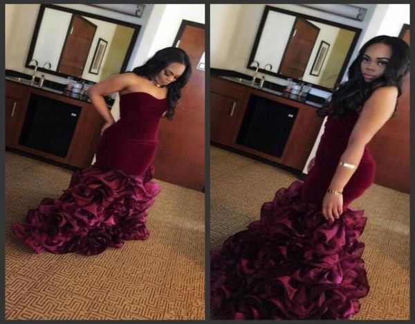 2019 strapless mermaid prom dresses burgundy satin zipper back cocktail party gowns button tiered skirts formal evening dresses cu7510063, Black
2019 strapless mermaid prom dresses burgundy satin zipper back cocktail party gowns button tiered skirts formal evening dresses cu7510063, Black