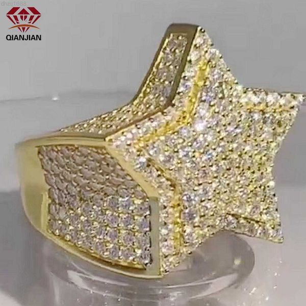 qianjian explosive models star ring gold plated moissanite diamond shinning rings for men women, Silver
qianjian explosive models star ring gold plated moissanite diamond shinning rings for men women, Silver