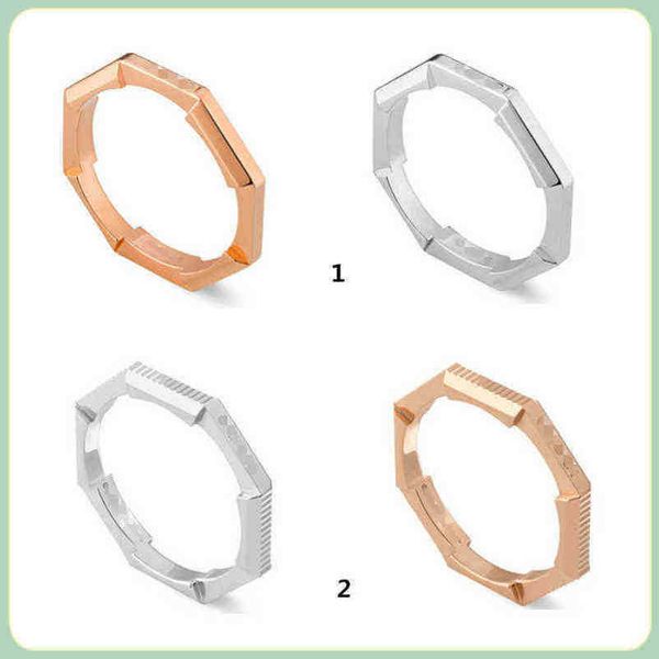designer jewelry bracelet necklace accessories link to love series striped carved mirror simple men's women's ring high quality, Silver
designer jewelry bracelet necklace accessories link to love series striped carved mirror simple men's women's ring high quality, Silver