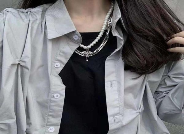 pendant satan pearl angel double stitched chain hip hop bungee versatile trend necklace for men and women275y5386100, Silver
pendant satan pearl angel double stitched chain hip hop bungee versatile trend necklace for men and women275y5386100, Silver