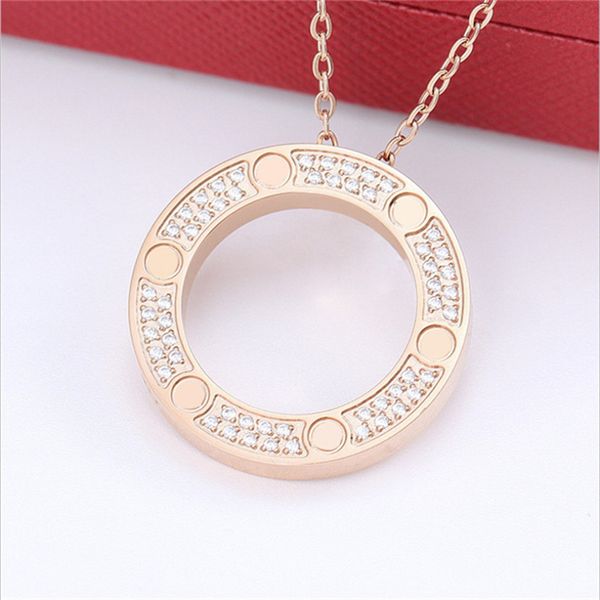 love necklace designer jewelry titanium steel double rings full diamond pendant solitaire custom rose gold necklaces for women rose gold cha, Silver
love necklace designer jewelry titanium steel double rings full diamond pendant solitaire custom rose gold necklaces for women rose gold cha, Silver