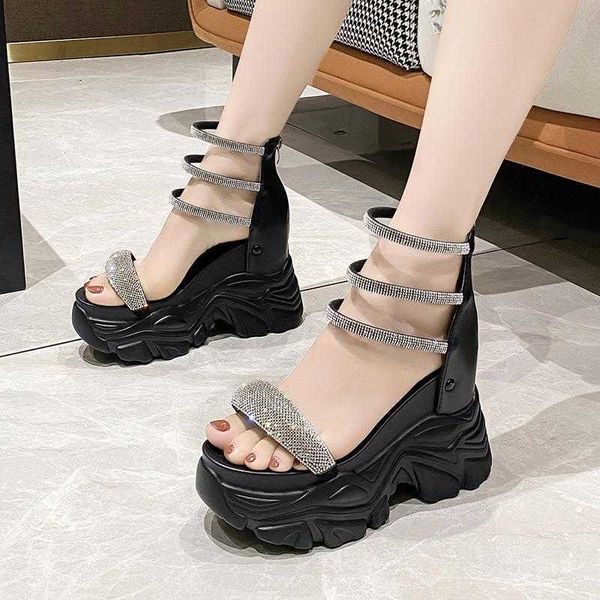 sandals selling roman women summer new fashion zipper thick heel slides round head rhinestone slippers 230417, Black
sandals selling roman women summer new fashion zipper thick heel slides round head rhinestone slippers 230417, Black