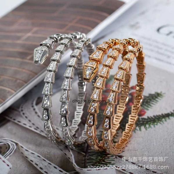 designer luxury belgary brand bracelet 2023 new micro full diamond three ring snake bracelet with open moussaint diamond rose gold snake bon, Black
designer luxury belgary brand bracelet 2023 new micro full diamond three ring snake bracelet with open moussaint diamond rose gold snake bon, Black