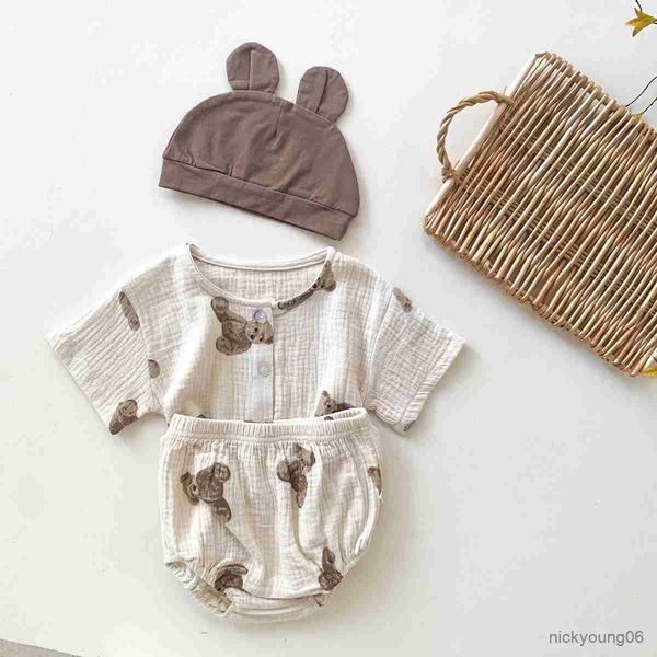 clothing sets new born baby boy girl clothes cute little bear short sleeve shorts hats cotton, White
clothing sets new born baby boy girl clothes cute little bear short sleeve shorts hats cotton, White