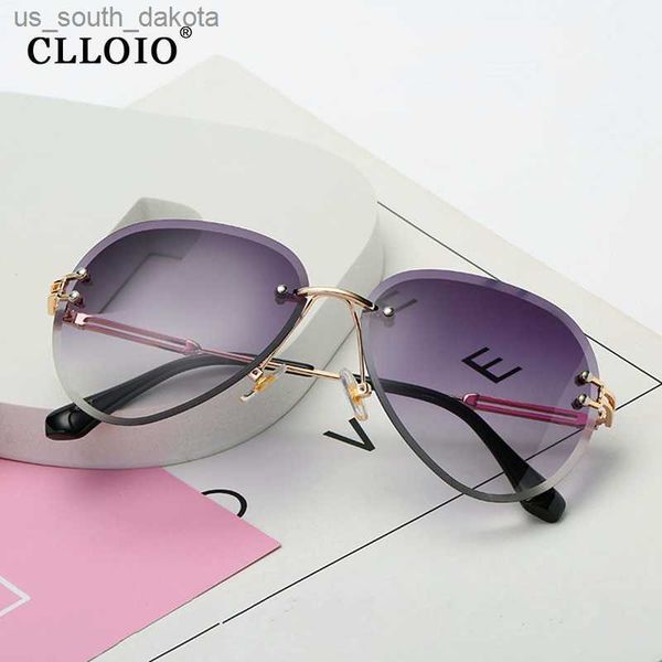 clloio rimless sunglasses women luxury brand designer sun glasses gradient shades cutting lens ladies frameless metal eyeglasses l230523, White;black
clloio rimless sunglasses women luxury brand designer sun glasses gradient shades cutting lens ladies frameless metal eyeglasses l230523, White;black