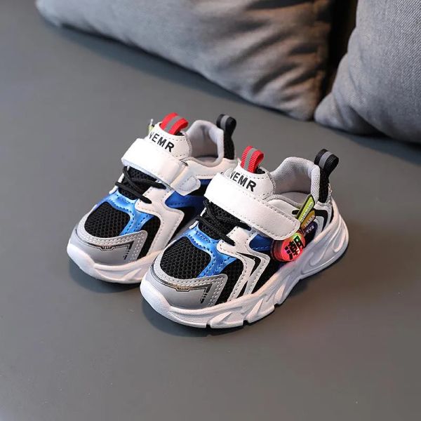 versions athletic baby shoes footwear basketball sneakers children spring autumn lighting girls boys mesh breathable luminous so, Black
versions athletic baby shoes footwear basketball sneakers children spring autumn lighting girls boys mesh breathable luminous so, Black