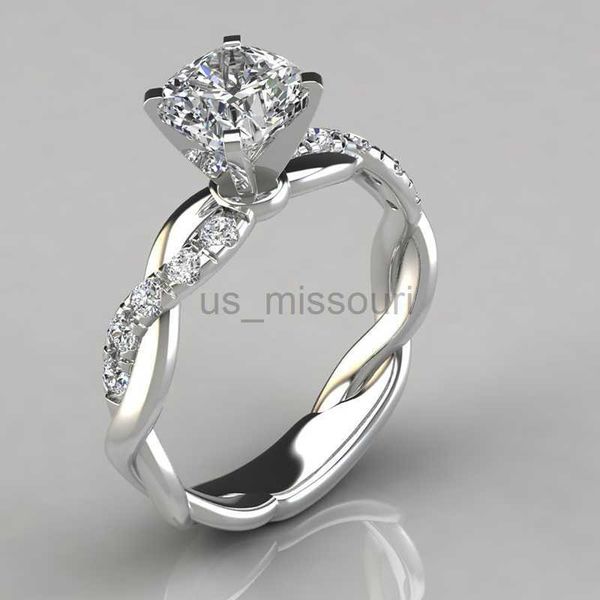 band rings exquisite princess square moissanite ring selling wedding rings women anniversary party valentine day gift jewelry wholesale j230, Silver
band rings exquisite princess square moissanite ring selling wedding rings women anniversary party valentine day gift jewelry wholesale j230, Silver