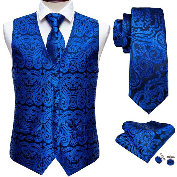 blazers designer mens roral blue paisley jacquard folral silk waistcoat vests handkerchief tie suit vest pocket square set barry.wang, White;black
blazers designer mens roral blue paisley jacquard folral silk waistcoat vests handkerchief tie suit vest pocket square set barry.wang, White;black