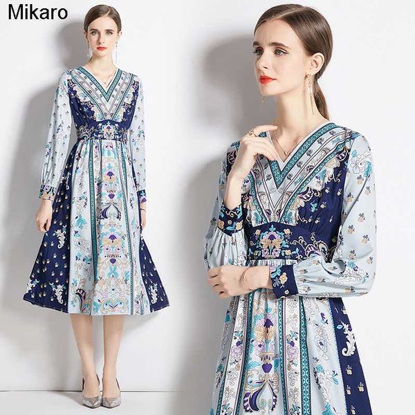 mikaro retro floral paisley midi dresses women designer long sleeve robe weekend cafe v-neck draped casual dress spring autumn ladies chic h, Black;gray
mikaro retro floral paisley midi dresses women designer long sleeve robe weekend cafe v-neck draped casual dress spring autumn ladies chic h, Black;gray