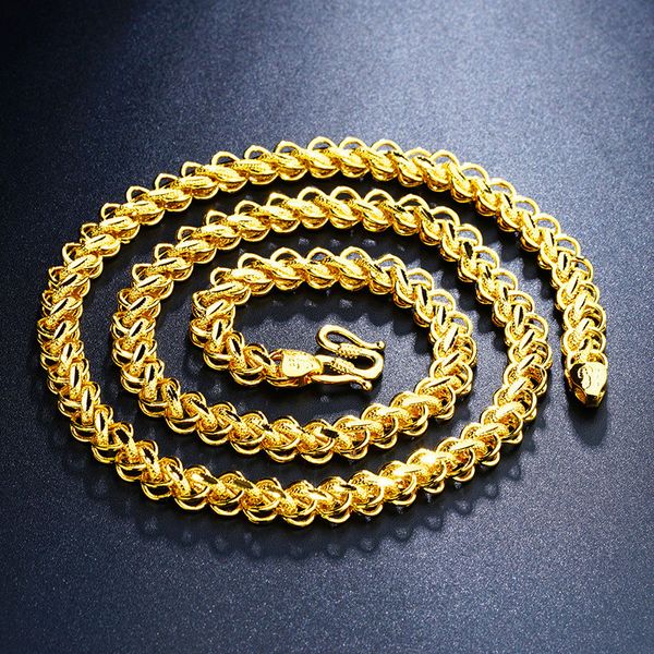 fine 24k gold chain necklace for women men party wedding necklace jewelry hiphop gift width 8mm, Silver
fine 24k gold chain necklace for women men party wedding necklace jewelry hiphop gift width 8mm, Silver