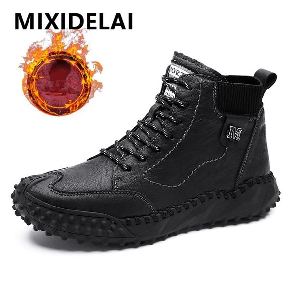 new winter waterproof men boots plush warm snow boots outdoor non-slip men ankle work boots mens motorcycle boots botas hombre, Black
new winter waterproof men boots plush warm snow boots outdoor non-slip men ankle work boots mens motorcycle boots botas hombre, Black