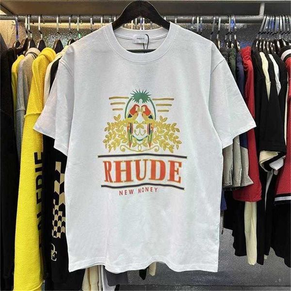 mens tshirts designer fashion clothing tees hip hop 23ss rhude parakeet long tailed parrot print high street casual versatile short sleeve t, White;black
mens tshirts designer fashion clothing tees hip hop 23ss rhude parakeet long tailed parrot print high street casual versatile short sleeve t, White;black